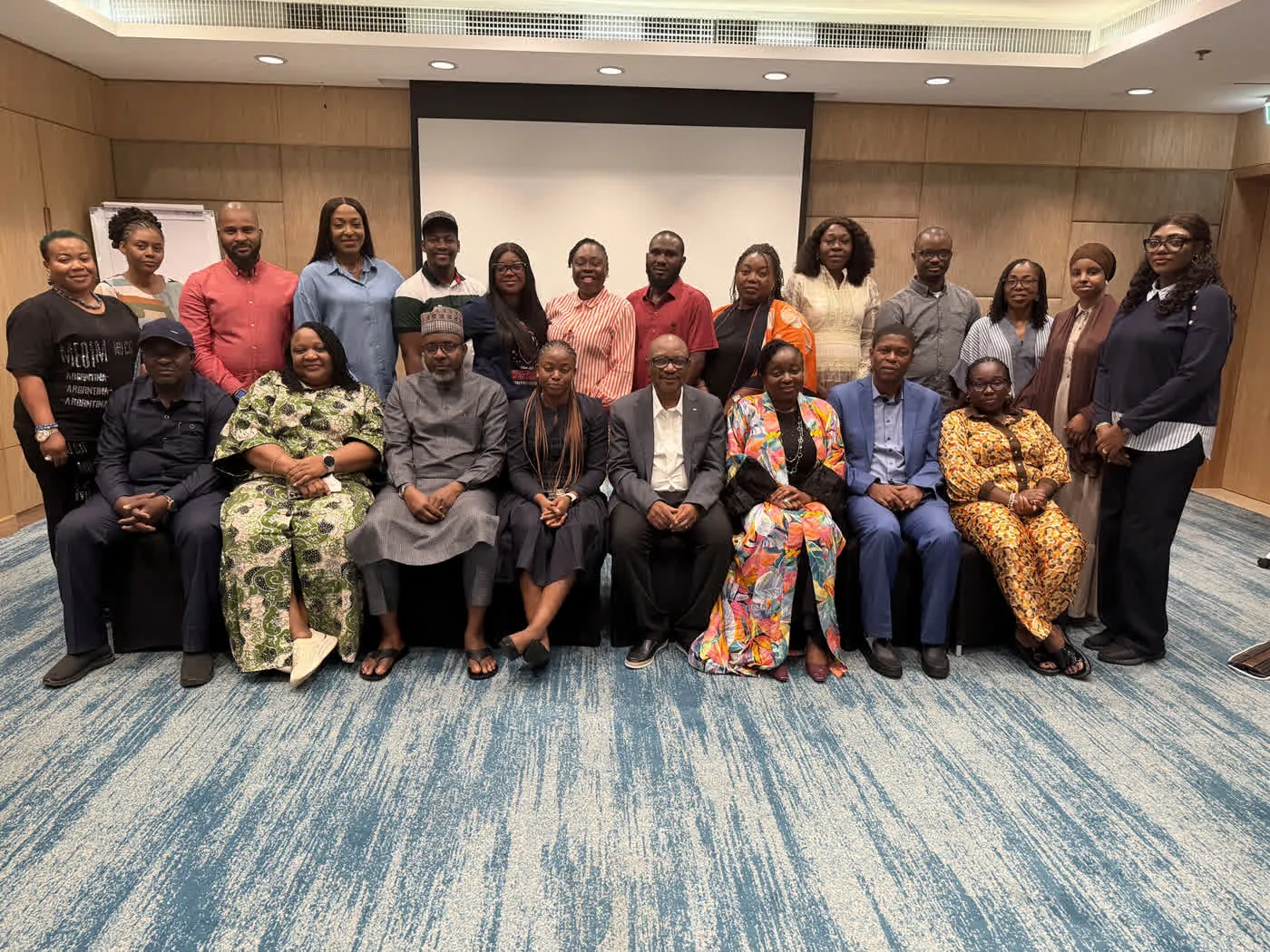 The NNPC Trading cohort with Kreivo facilitators in Kigali